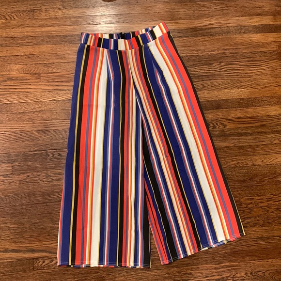 Boohoo Striped Tailored Culottes - Picture 4 of 4